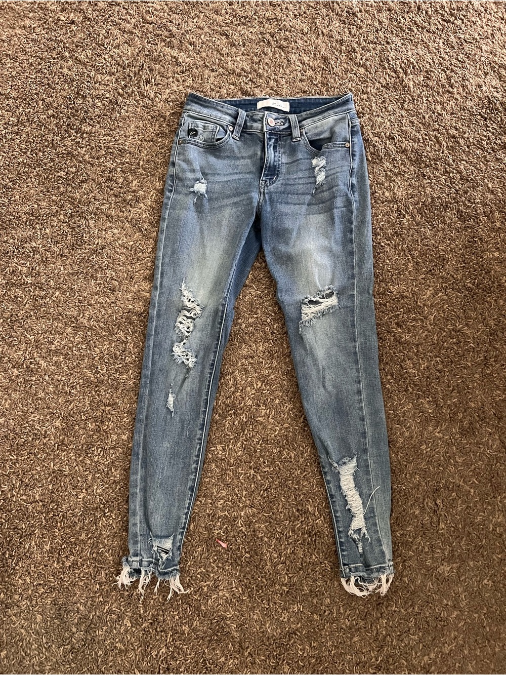 KanCan Light Blue Distressed Skinny Jeans